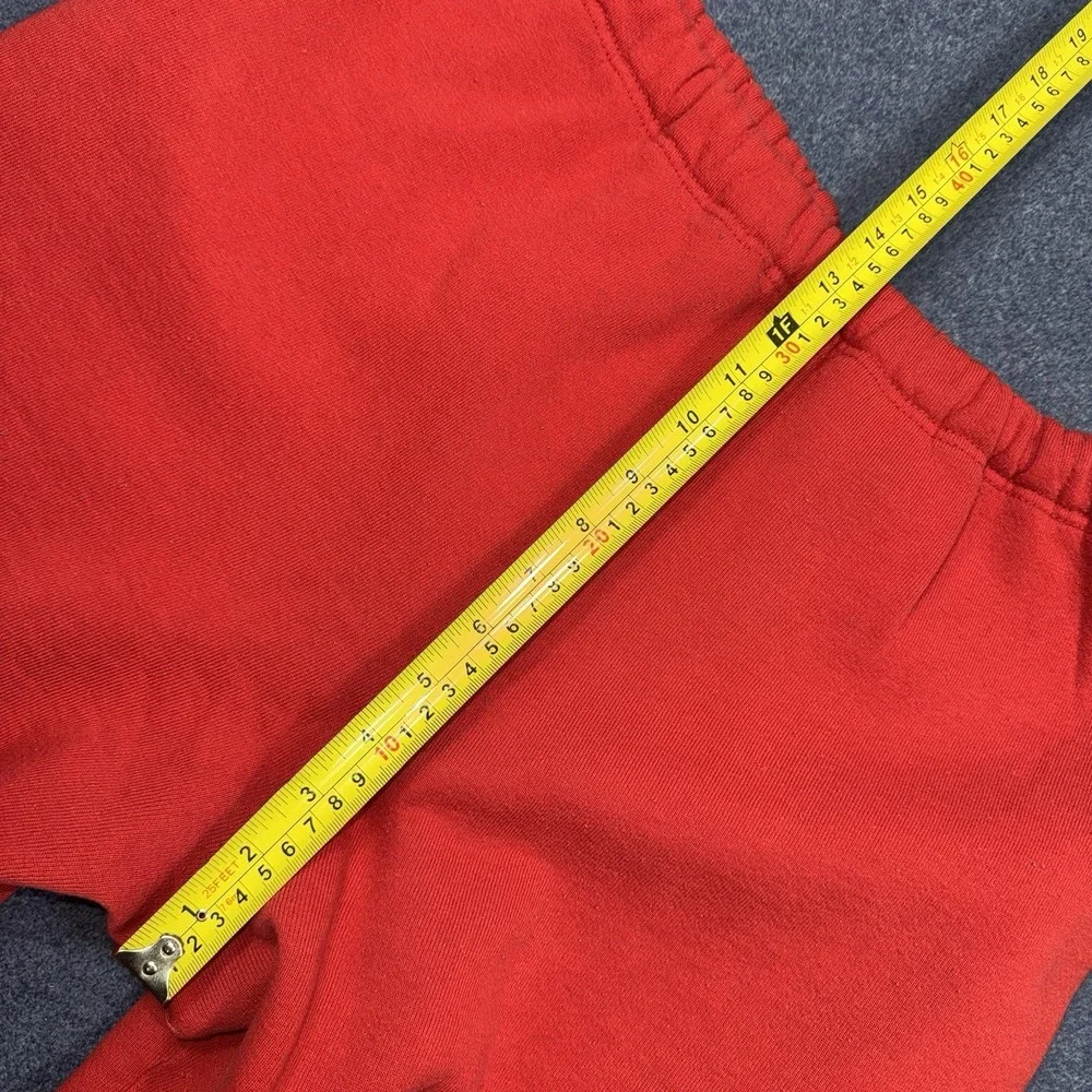 Vintage Russell Athletic Sweatpants Red Fleece Joggers Mens Large Y2K Made USA